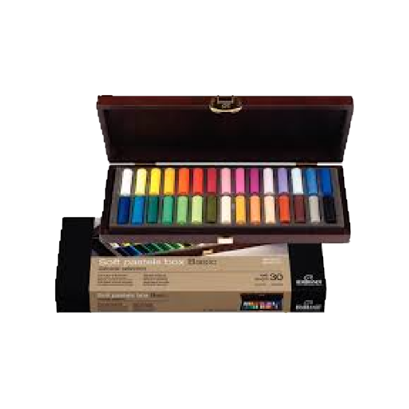 Coffret bois 30 demi-pastels tendres extra fins - REMBRANDT