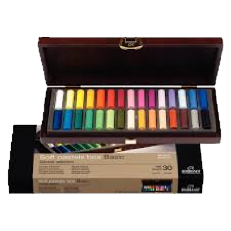 Coffret bois 30 demi-pastels tendres extra fins - REMBRANDT