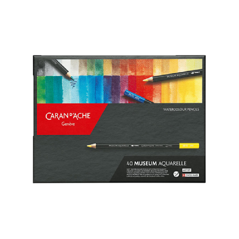 Assortiment 40 crayons MUSEUM AQUARELLE - CARAN D'ACHE