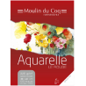 Bloc 30x40 Aquarelle Le Rouge - Moulin du Coq