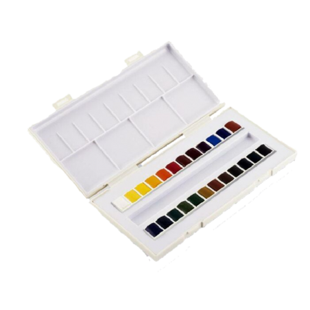 Boite La Petite Aquarelle 24 demi godets - Sennelier