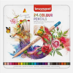 24 colour pencils